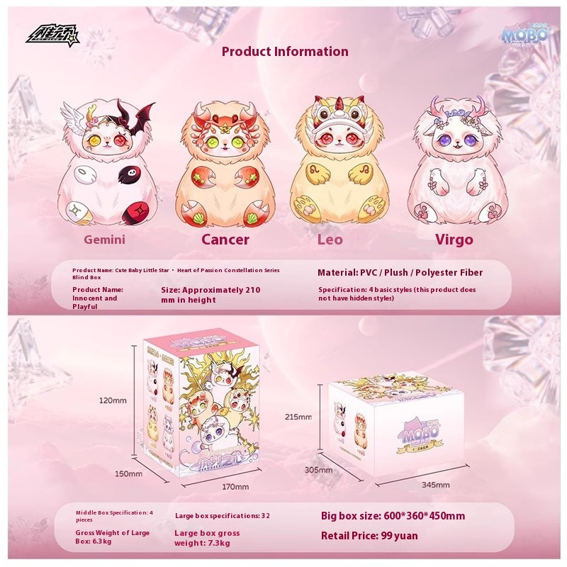 Mobostar Warm Heart Twelve Constellation Series Blind Box
