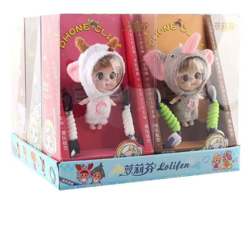 Loli space doll phone back clip