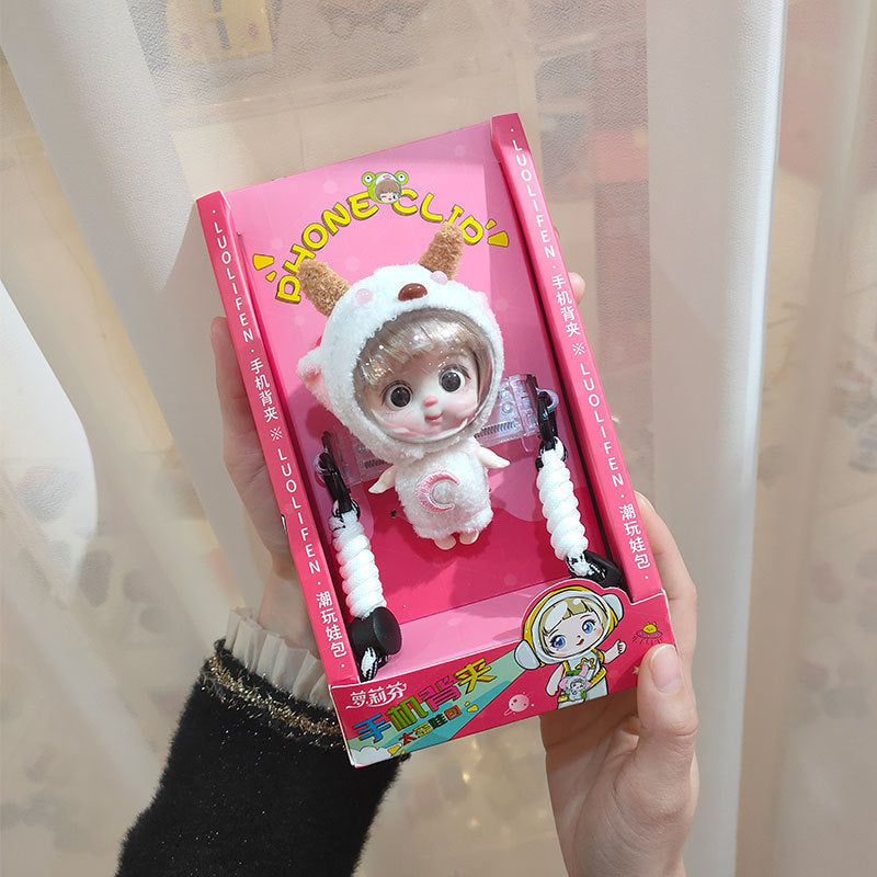 Loli space doll phone back clip