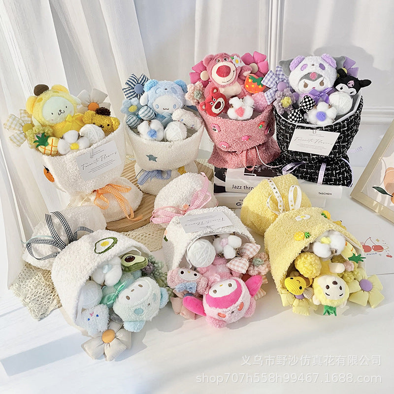 Doll bouquet doll plush