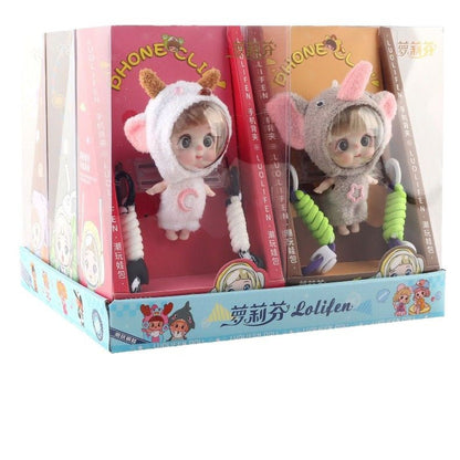 Loli space doll phone back clip