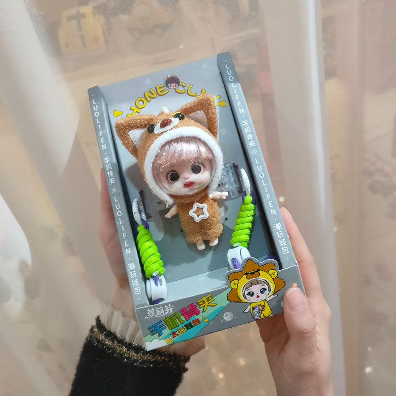 Loli space doll phone back clip