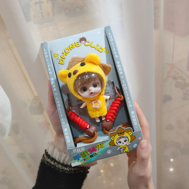 Loli space doll phone back clip