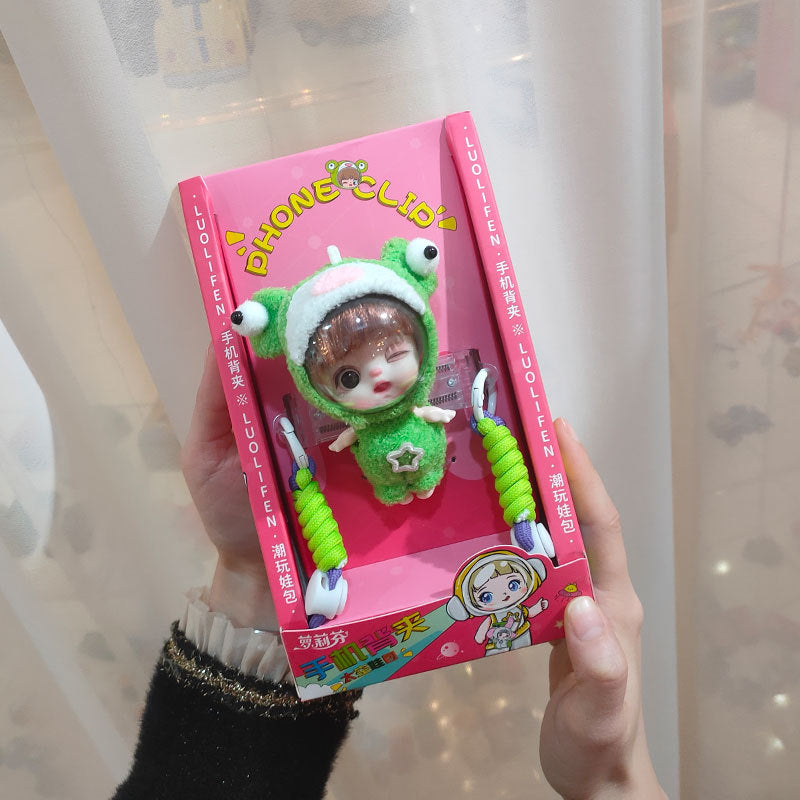 Loli space doll phone back clip