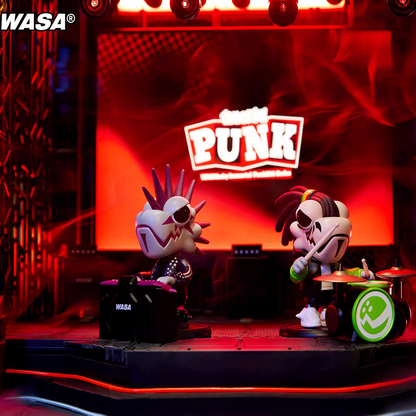 WASA chameleon series new punk dragon series blind box metal rock music peripheral figure gift car