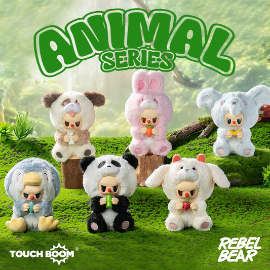 Rebel Bear Animal Series Vinyl Plush Blind Box Cute Gift Plush Pendant
