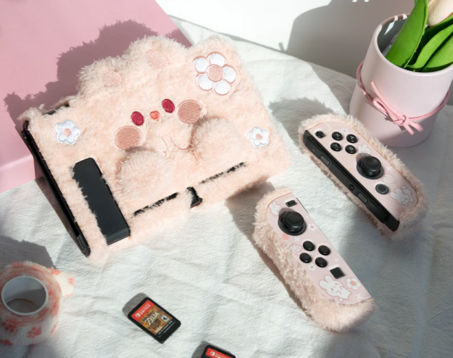 Cute Plush Switch OLED Case