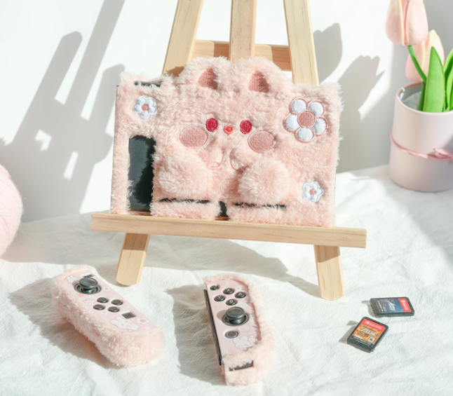 Cute Plush Switch OLED Case