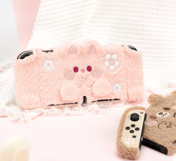 Cute Plush Switch OLED Case